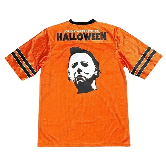 Halloween Movie Chalk Line Football Jersey Michael Myers Mens Medium - Picture 3 of 6
